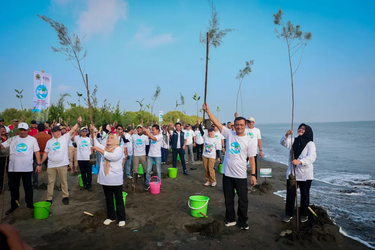 Jateng Tanam Puluhan Ribu Mangrove, Perkuat Benteng Pesisir Hadapi Perubahan Iklim