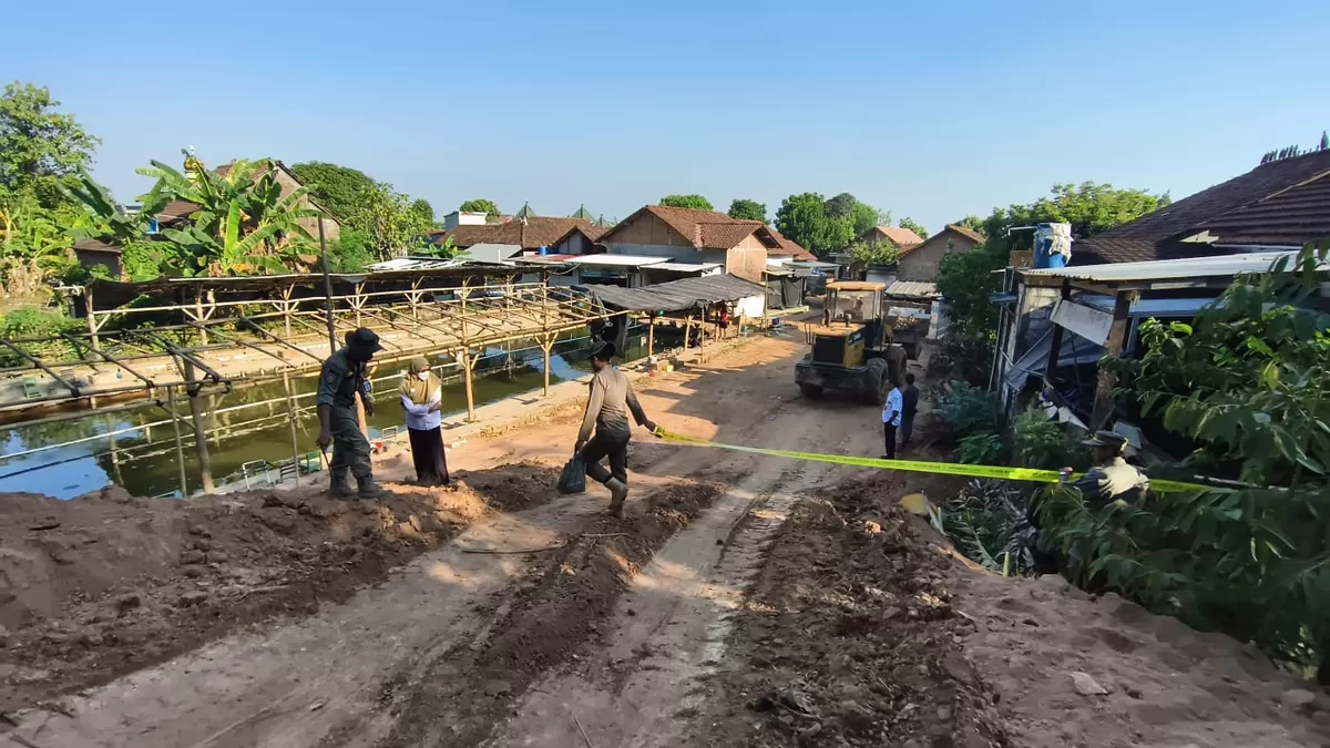 Tambang Pancur nampak diberikan police line, Rabu (15/7/2026). (Istimewa for Pantura Network)