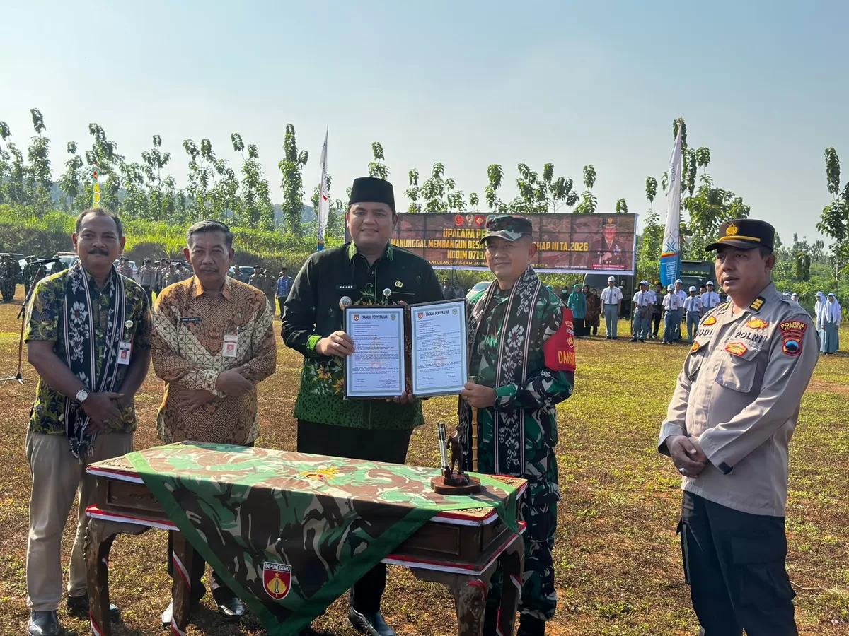 Wakil Bupati Jepara Muhammad Ibnu Hajar membuka Pelaksanaan TMMD Sengkuyung Tahap III (Istimewa For Pantura Network)