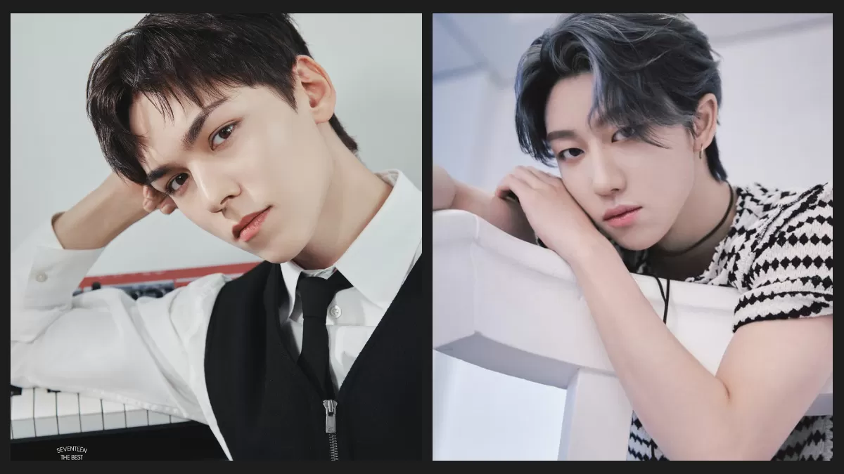 V8 - Vernon dan The8 SEVENTEEN  (Kolase X @pledis_17 Top Star News)