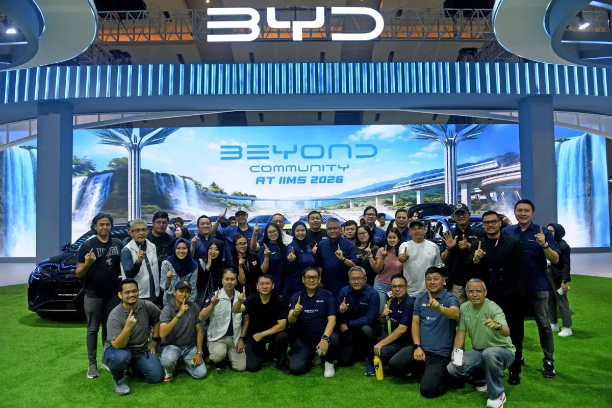 BEYOND Community, komunitas pengguna BYD, saat hadir di di Indonesia International Motor Show (IIMS) 2026. (BYD)
