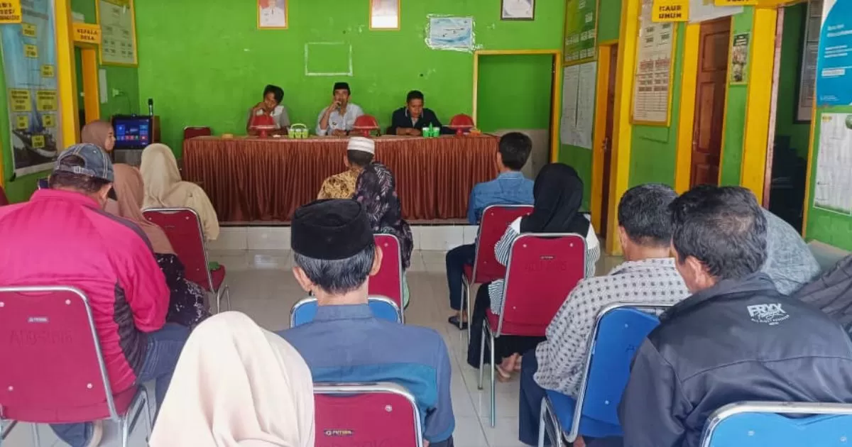 Musyawarah LKPJ BUMDes Cahaya Oro Gading di Aula Kantor Desa memperkuat transparansi, akuntabilitas, dan tata kelola usaha desa. (Firman)
