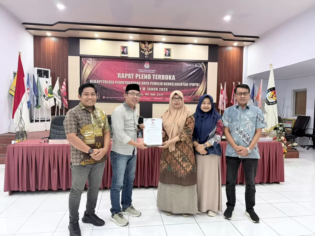 Bawaslu Bulukumba sampaikan Saran dalam Rapat Pleno Terbuka Rekapitulasi PDPB Triwulan II Tahun 2026 yang digelar di Aula Husni Kamil KPU Kabupaten Bantaeng, Kamis (2/7/2026).