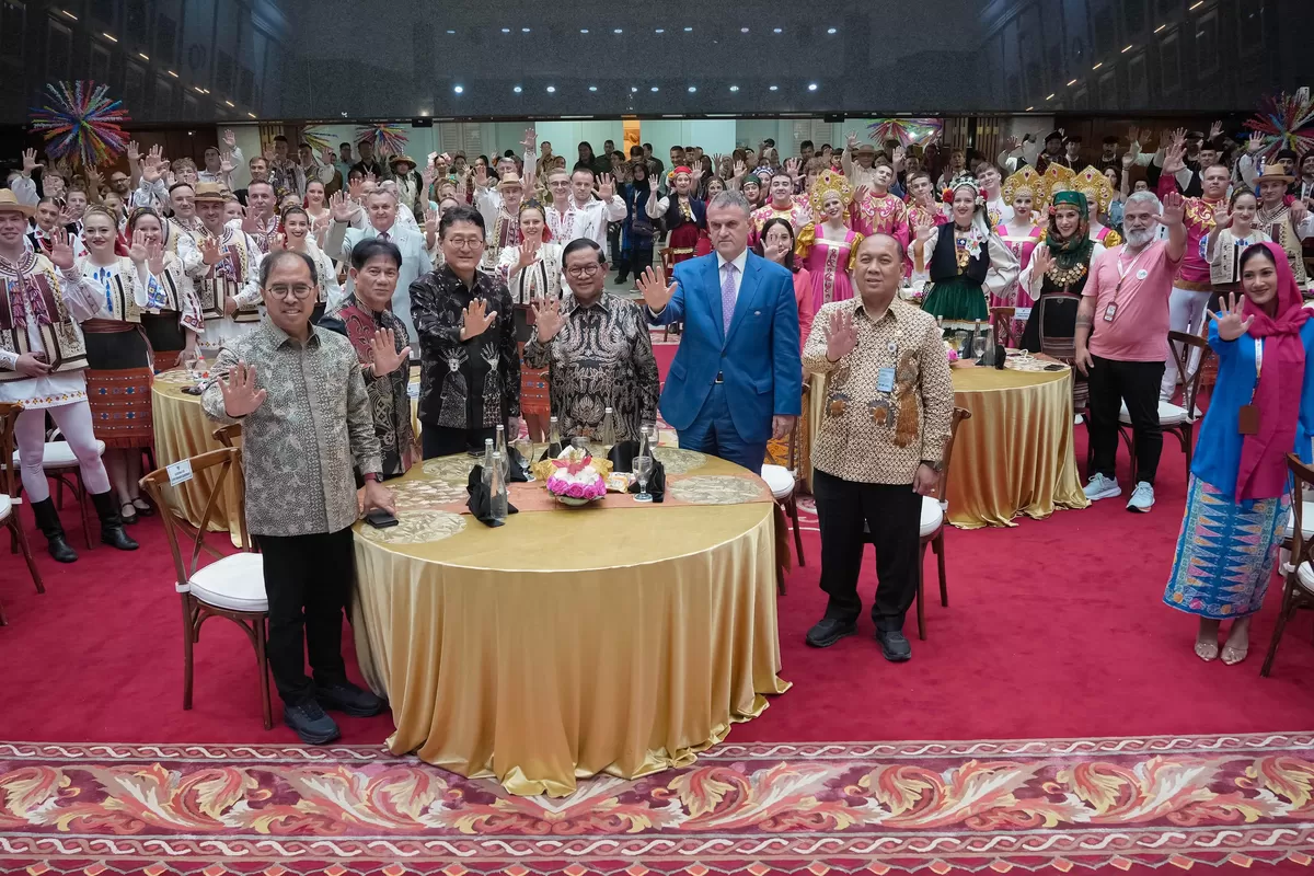&ndash; Gubernur DKI Jakarta Pramono Anung membuka Jakarta World FolkFest 2026 di Balai Agung, Balai Kota Jakarta, Kamis (2/7/2026). Festival budaya internasional yang diikuti 115 delegasi dari enam negara 