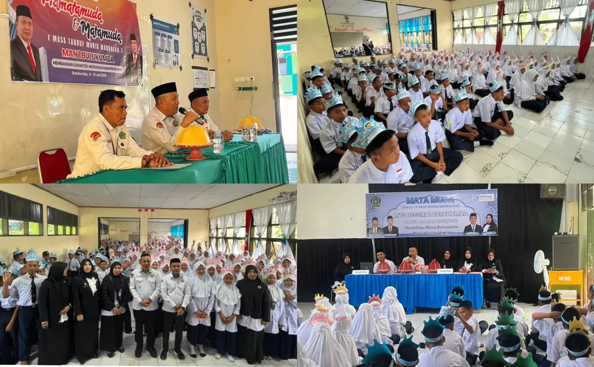 Masa Ta'aruf Murid Madrasah (MATA MUDA) di MAN 1 dan MTsN 2 Bulukumba, Senin (13/7/2026).