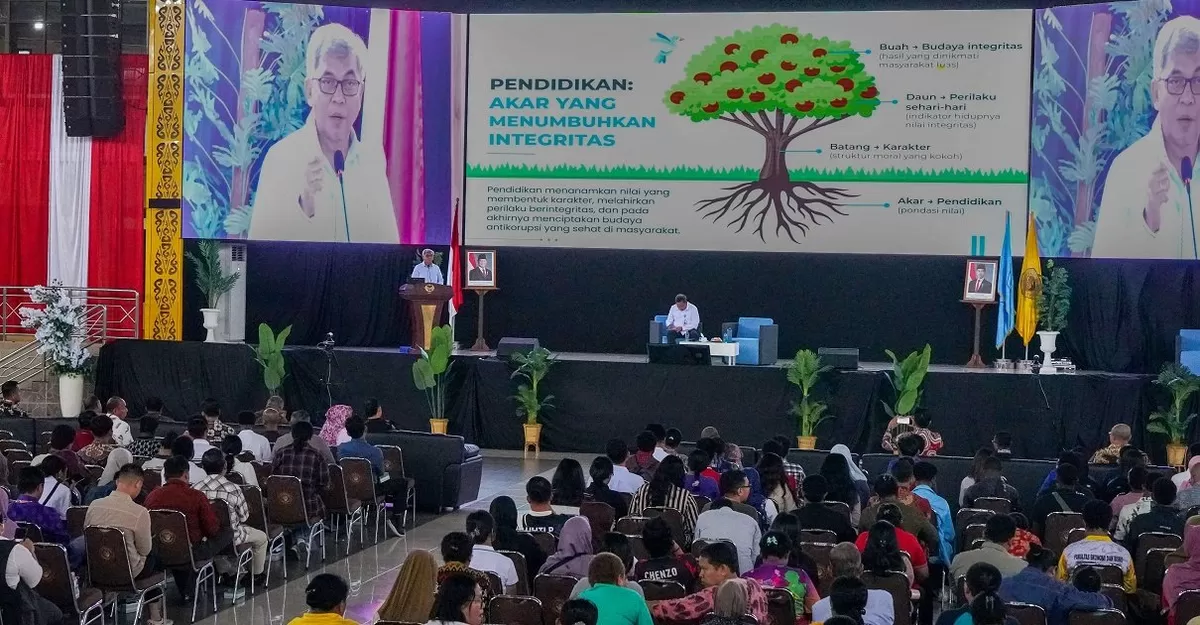 Kuliah Umum Pendidikan Antikorupsi yang digelar di Universitas Cenderawasih (Uncen), Kota Jayapura, Jumat (17/7/2026). 