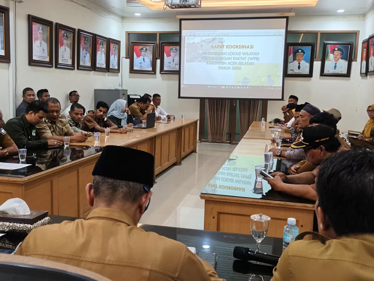Pemkab Aceh Selatan Mantapkan Usulan 9 Titik WPR, Libatkan Camat, Keuchik, dan Elemen Masyarakat