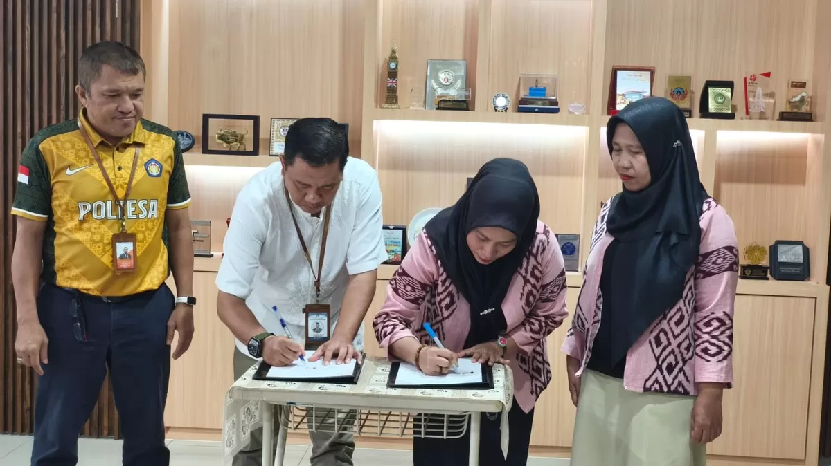 Poltesa Tanda Tangani MoU Pendidikan Politik dan Pengawasan Partisipatif Pemilu (yokalbar)