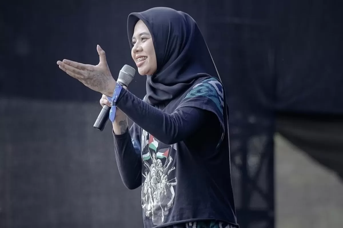 Mega Salsabillah mengaku banyak yang kegocek soal konten tentang korupsi Jampidsus (Instagram : mega_salsabillah)