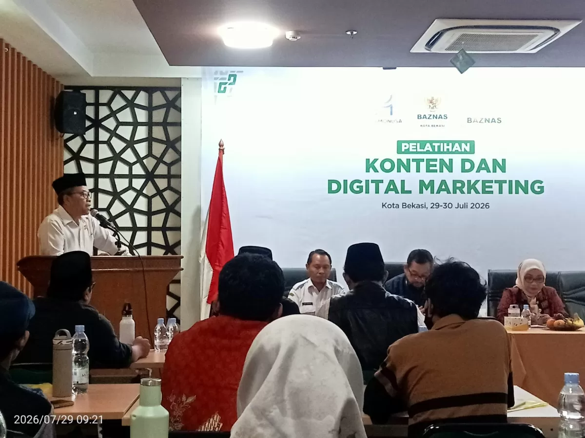 Bareng Digimonusa, BAZNAS RI Buka Pelatihan Konten dan Digital Marketing di Asrama Haji Kota Bekasi - Metropolitan