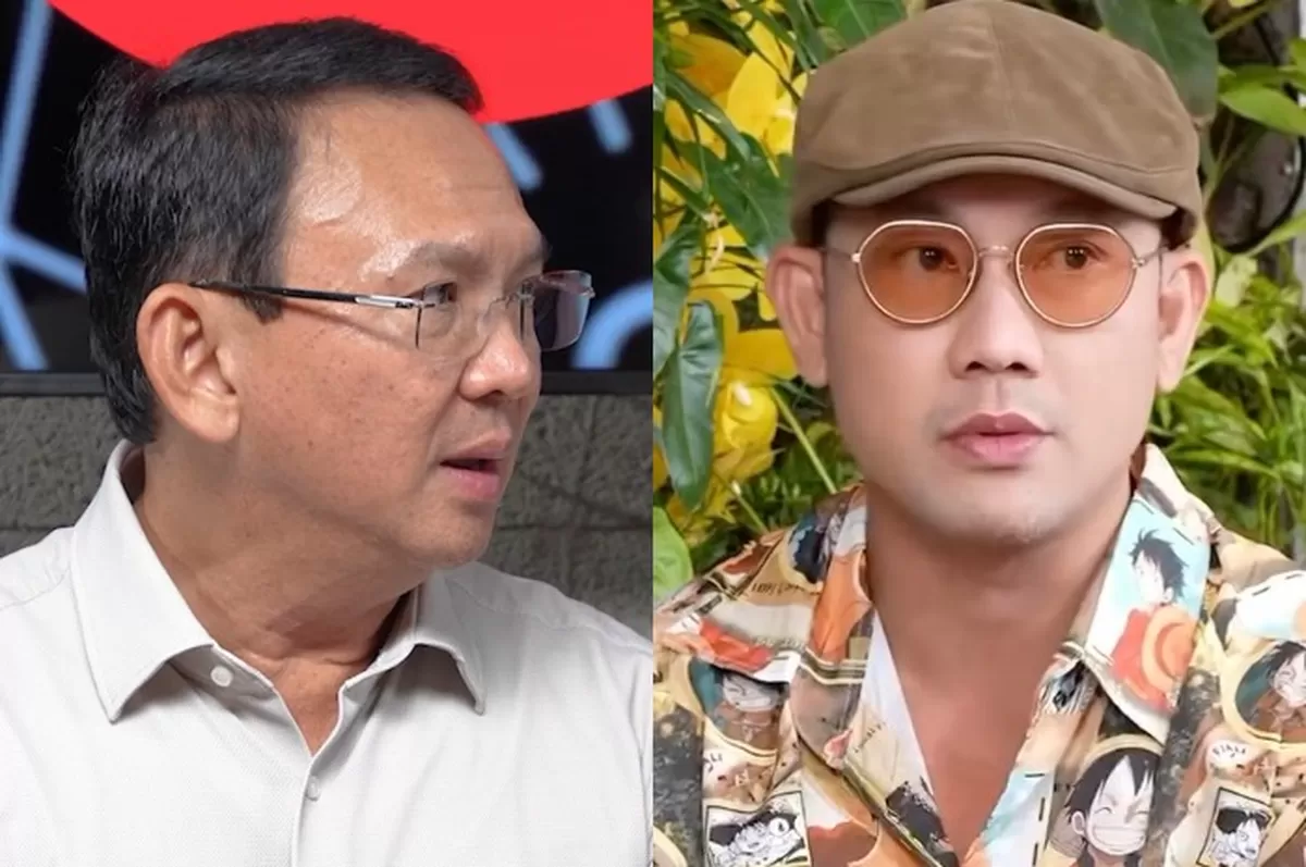 Menyoroti perbincangan eks Gubernur DKI Jakarta, Basuki Tjahaja Purnama dengan artis Denny Sumargo terkait show komika Pandji Pragiwaksono (Instagram.com/@basukibtp - @sumargodenny)