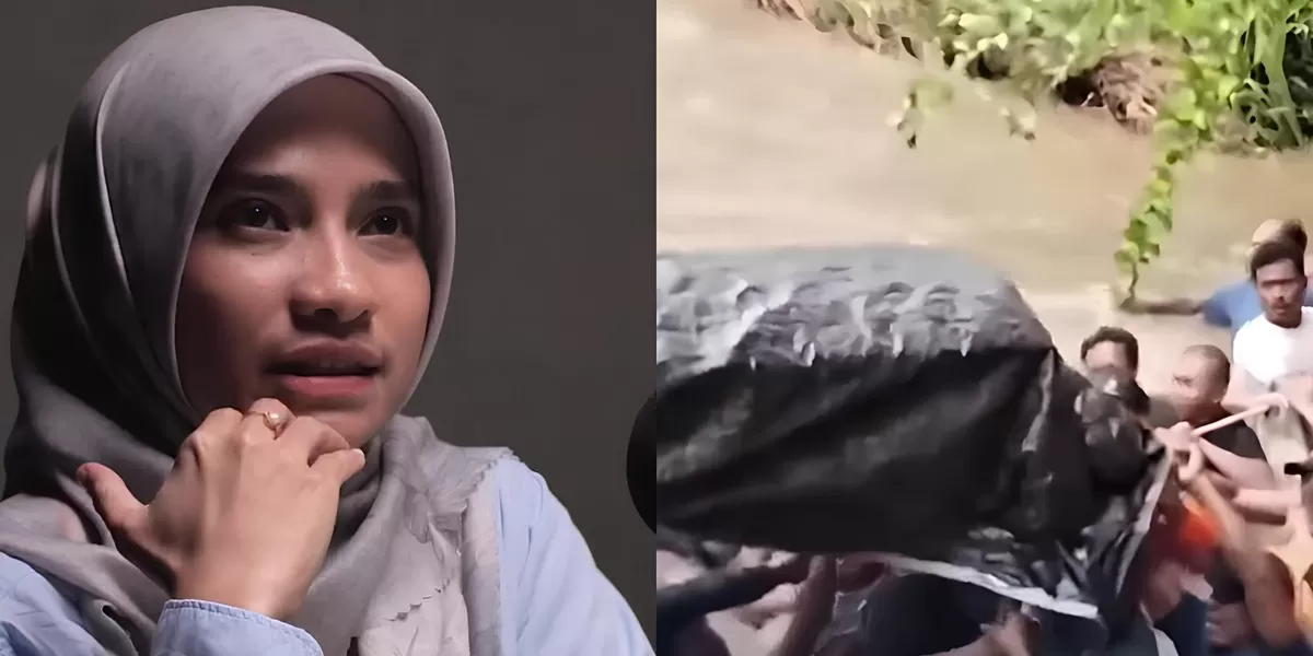 Menyoroti penuturan influencer, Sherly Annavita terkait video viral warga Maluku Utara (Malut) yang menggotong jenazah di tengah derasnya sungai (Instagram.com/@sherlyannavita)