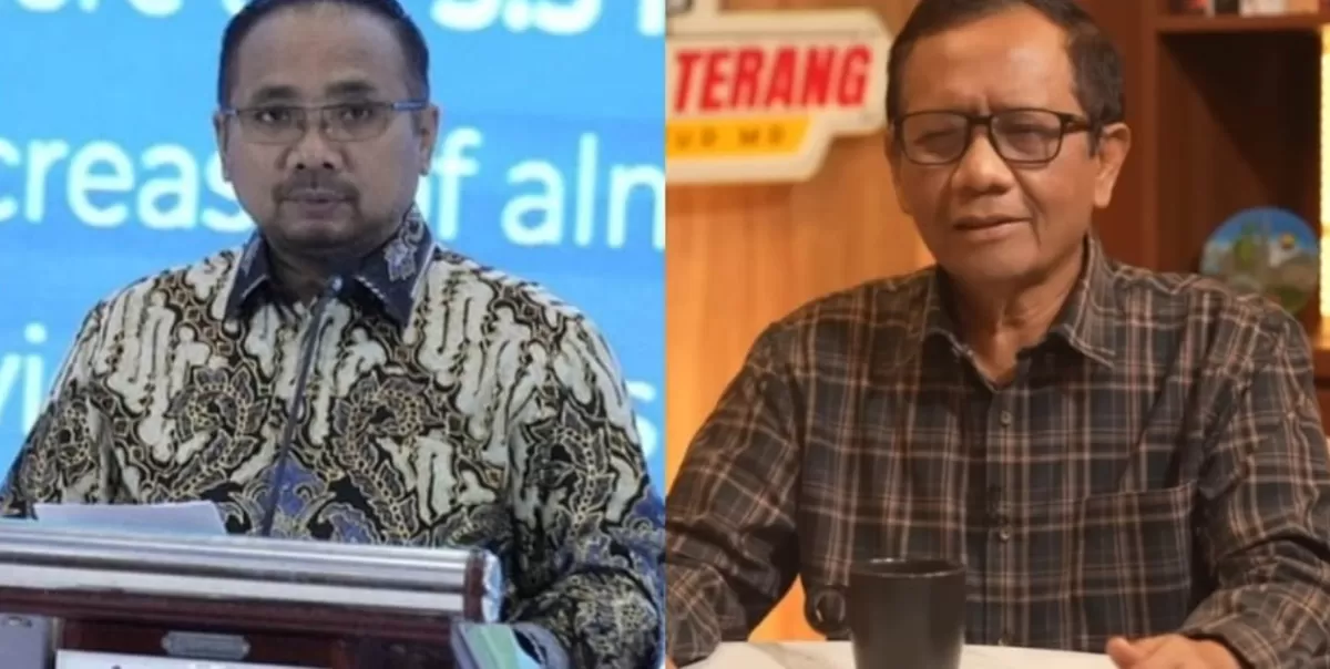 Mahfud MD turut buka suara mengenai penetapan tersangka Yaqut Cholil Qoumas oleh KPK terkait dugaan korupsi kuota haji 2024 (Instagram/gusyaqut - YouTube/Mahfud MD)