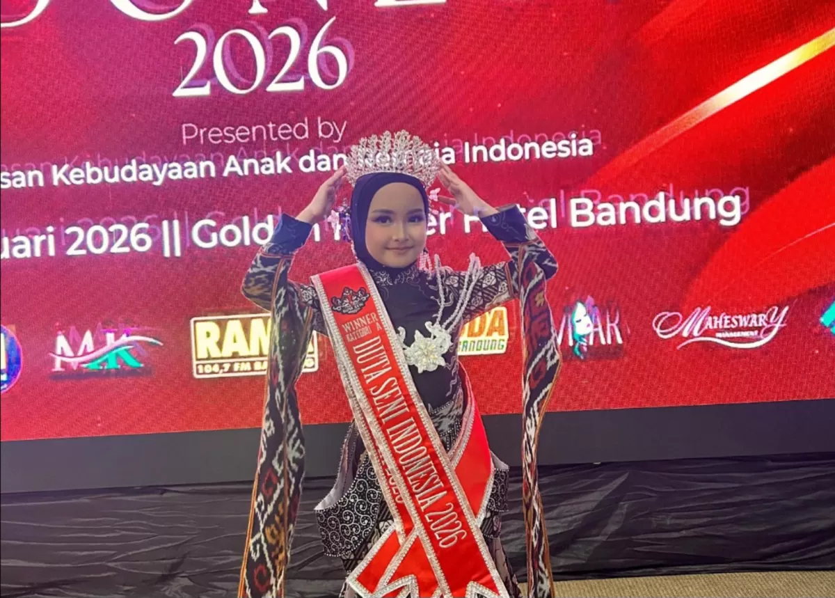 Azzilfa Rahmani Dayyan, model cilik berbakat asal Subang, dinobatkan sebagai Duta Seni Indonesia 2026 (Dok. Istimewa)