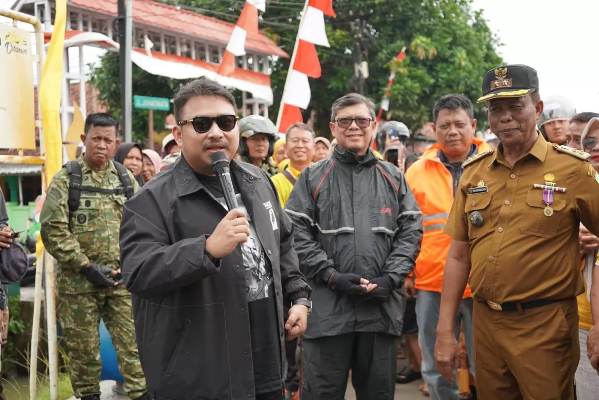 Bupati Subang Reynaldy Putra Andita BR meresmikan ruas jalan penghubung Desa Majasari dan Cinangsi, di Kecamatan Cibogo, Jumat 23 Januari 2026 (Dok. Istimewa)
