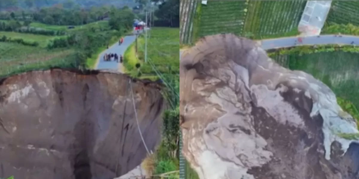 Menyoroti fenomena lubang raksasa di Kecamatan Ketol, Aceh Tengah yang viral di media sosial (Instagram.com/@trendingbuzz.id)