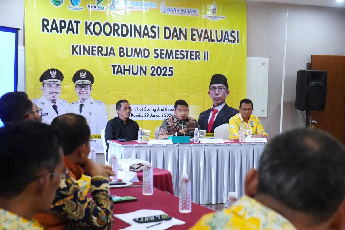Bupati Subang Reynaldy Putra Andita Budi Raemi menegaskan BUMD harus dikelola profesional dan transparan demi iklim bisnis sehat di Subang, Kamis 29 Januari 2026 (Dok. Istimewa)