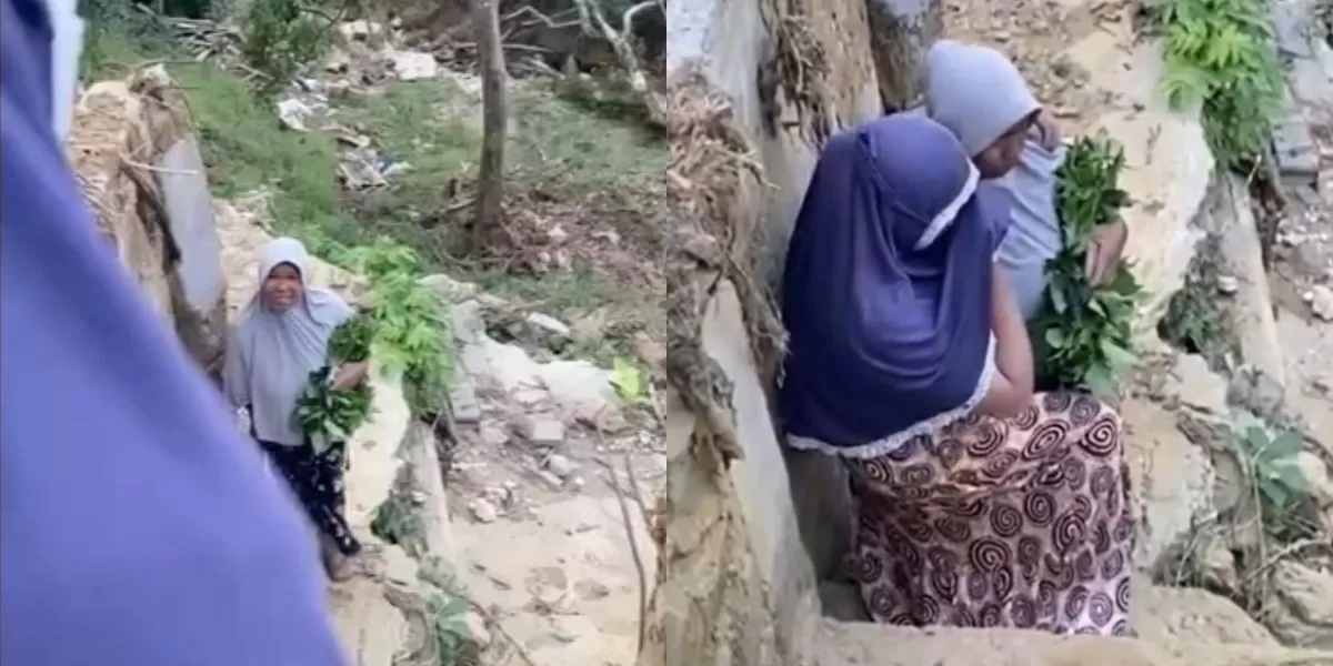Mengintip cerita pilu seorang ibu yang kembali datangi area rumahnya pascabencana longsor di Aceh Tengah (Instagram.com/@keber_gayo)