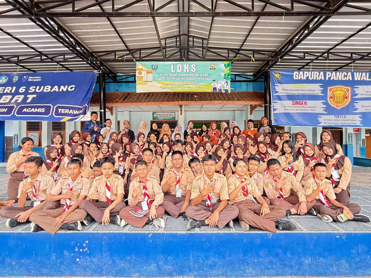 Kegiatan LDKS SMPN 6 Subang membentuk siswa SIGAP melalui pelatihan kepemimpinan dan manajemen diri (Dok. Istimewa)