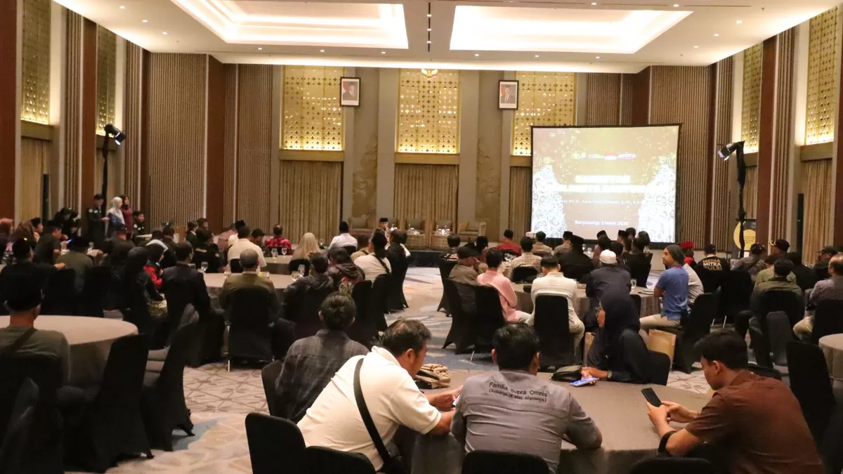 Bukber Polresta Banyuwangi bersama insan pers di Ballroom Hotel Kokoon Banyuwangi untuk memperkuat sinergi dan komunikasi kamtibmas, Selasa 3 Maret 2026 sore (Dok. Istimewa)