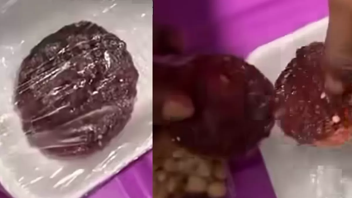 Menu daging MBG yang diterima siswa di Karawang, Jawa Barat (Instagram/informasi_karawang)