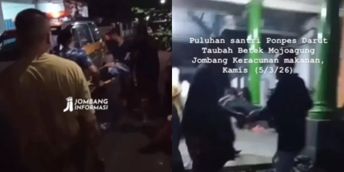 Menyoroti kasus keracunan massal yang dialami puluhan santri di Ponpes Darut Taubah, Jombang yang diduga usai santap MBG (Instagram.com/@jombanginformasi_)