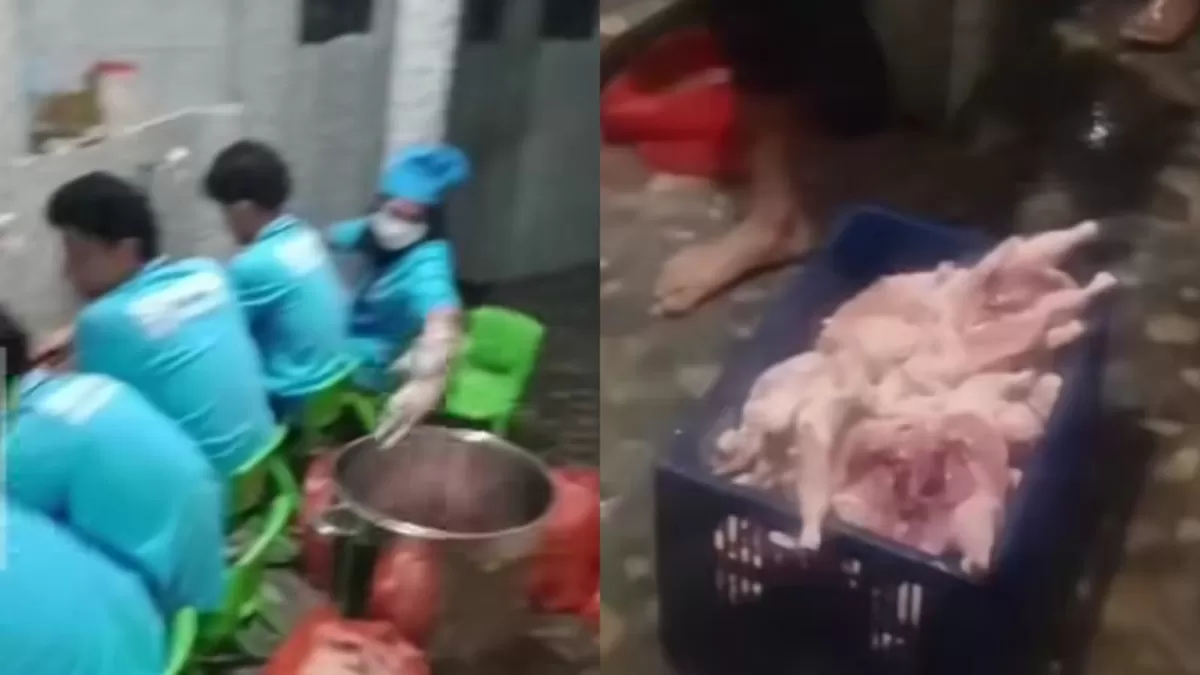 SPPG di Rancabungur, Kabupaten Bogor ketahuan mencuci ayam di masjid (Instagram/sppgbantarjaya002)