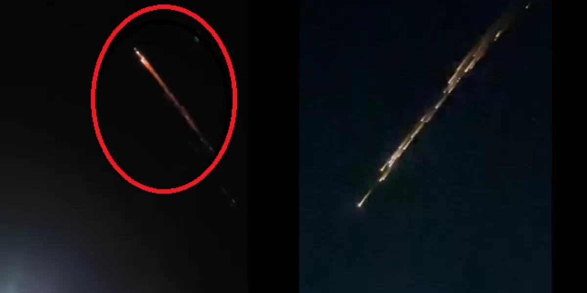 Menyoroti objek misterius yang terpencar di langit wilayah Lampung, peneliti BRIN kini ungkap dugaan penyebabnya (Instagram.com/@undercover.id)