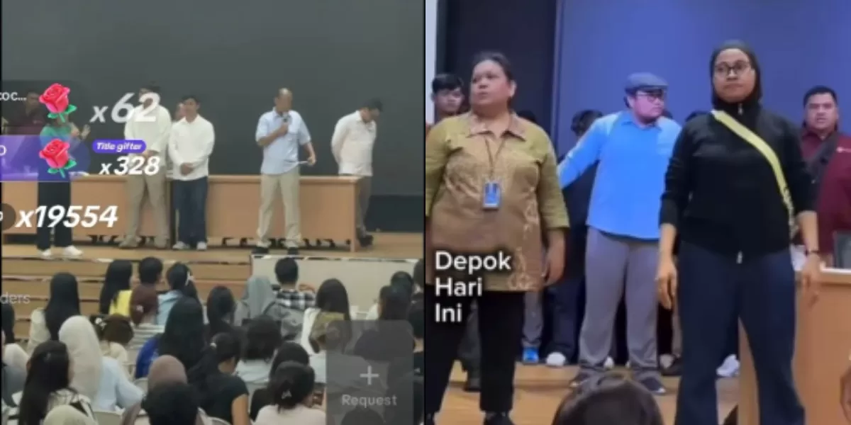 Menyoroti momen pengungkapan 16 mahasiswa FH UI yang menjadi terduga pelaku pelecehan di sidang internal kampus (Instagram.com/@depokhariini)
