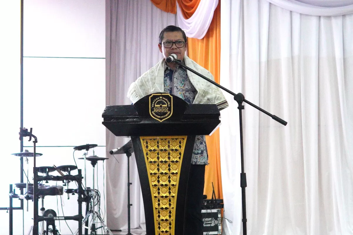 Wakil Bupati Subang Agus Masykur Rosyadi menghadiri kegiatan Subang Berhaji di Aula Oman Syahroni, Pemda Subang, Rabu, 6 Mei 2026 (Dok. Istimewa)