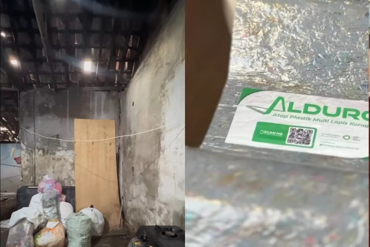 Penggunaan atap Alduro dalam program bedah rumah oleh Pemkot Yogyakarta (Dok. Pemkot Yogyakarta &amp; PT Sirkular Karya Indonesia)