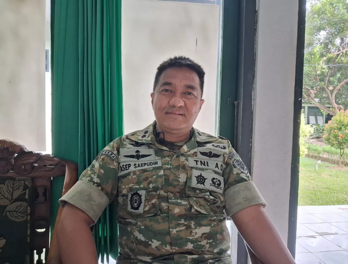Komandan Kodim 0605 Subang, Letkol Czi Asep Saepudin, saat memberikan keterangan terkait progres pembangunan Koperasi Desa/Kelurahan Merah Putih di Kabupaten Subang