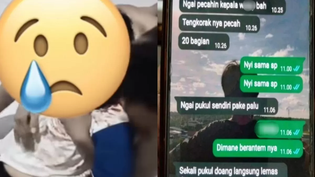 Viral kasus pemukulan anak SMP di Singkawang oleh temannya sendiri menggunakan palu (Threads/ftmh_azzhr)
