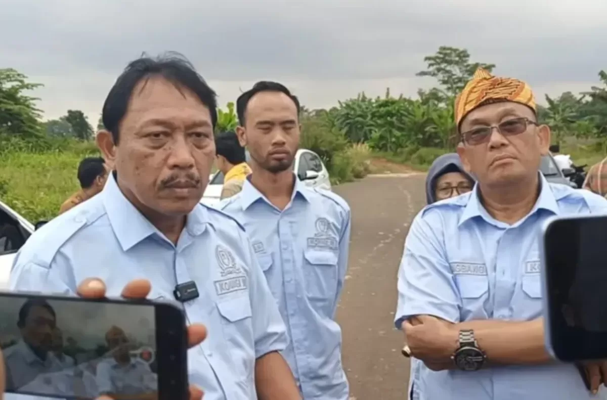 Komisi III DPRD Kabupaten Subang bersama Dinas Lingkungan Hidup (DLH) melakukan sidak ke PT HUI di Desa Wanakerta, Purwadadi, untuk menindaklanjuti dugaan pelanggaran sempadan Situ Citapen, Senin 4 Mei 2026 (Dok. Istimewa)