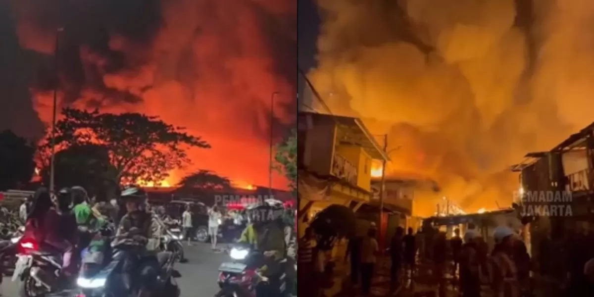 Menyoroti insiden kebakaran yang melanda kawasan permukiman semi permanen di wilayah Kemayoran, DKI Jakarta (Instagram.com/@humasjakfire)