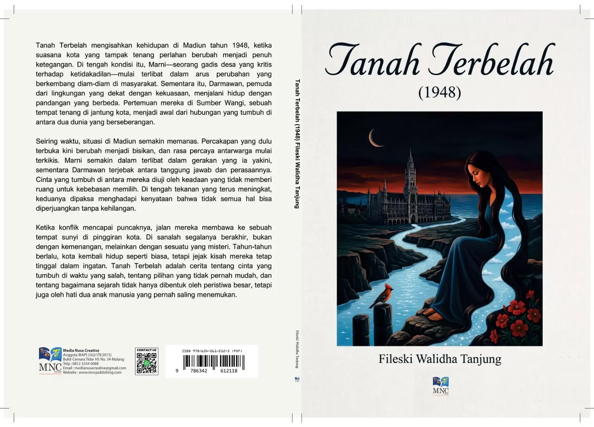 Tanah Terbelah (1948) karya Fileski Walidha Tanjung mengangkat kisah cinta Darmawan dan Marni di tengah konflik Madiun yang penuh ketegangan, menggambarkan pertemuan dua dunia yang berseberangan dalam balutan sejarah, harapan, dan kehilangan