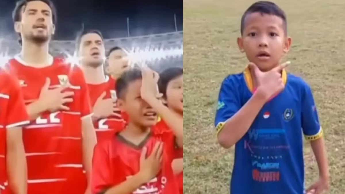 Viral player escort yang mencuri perhatian publik usai pertandingan Timnas Indonesia vs Oman (Threads/intanafree)