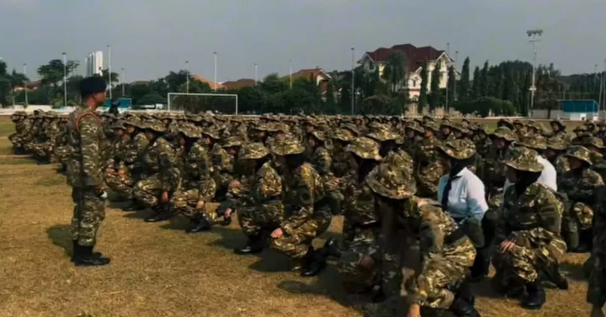 Latsar militer SPPI untuk program KDKMP-KNMP (Instagram/kolatkoarmada1)