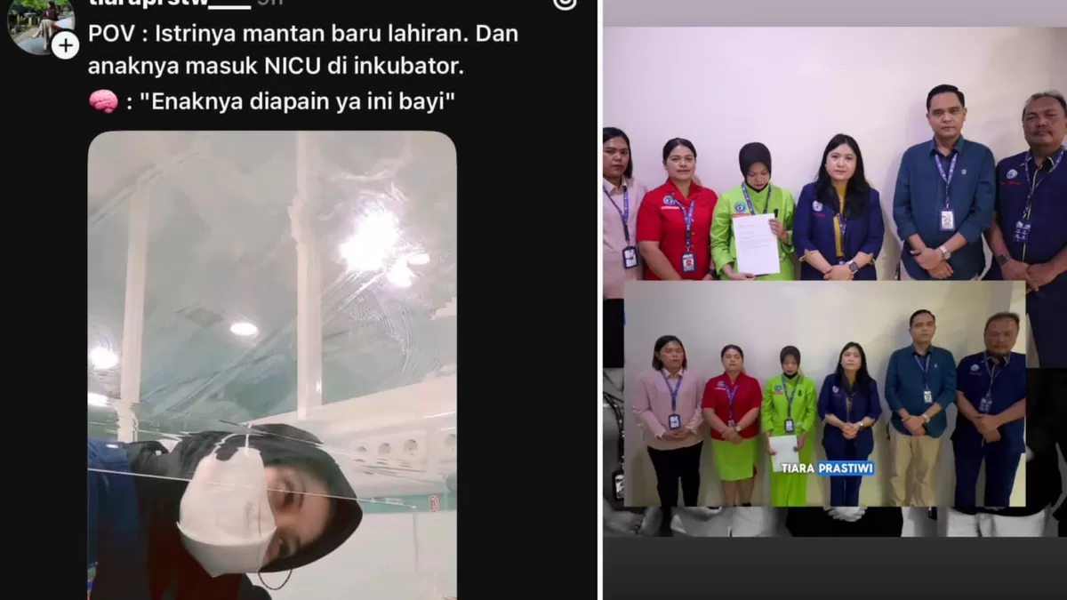 Viral nakes di ruangan NICU membuat konten yang memantik kemarahan publik (Threads/chatbidan.id - Instagram/rsefarinaetahamsiantar)