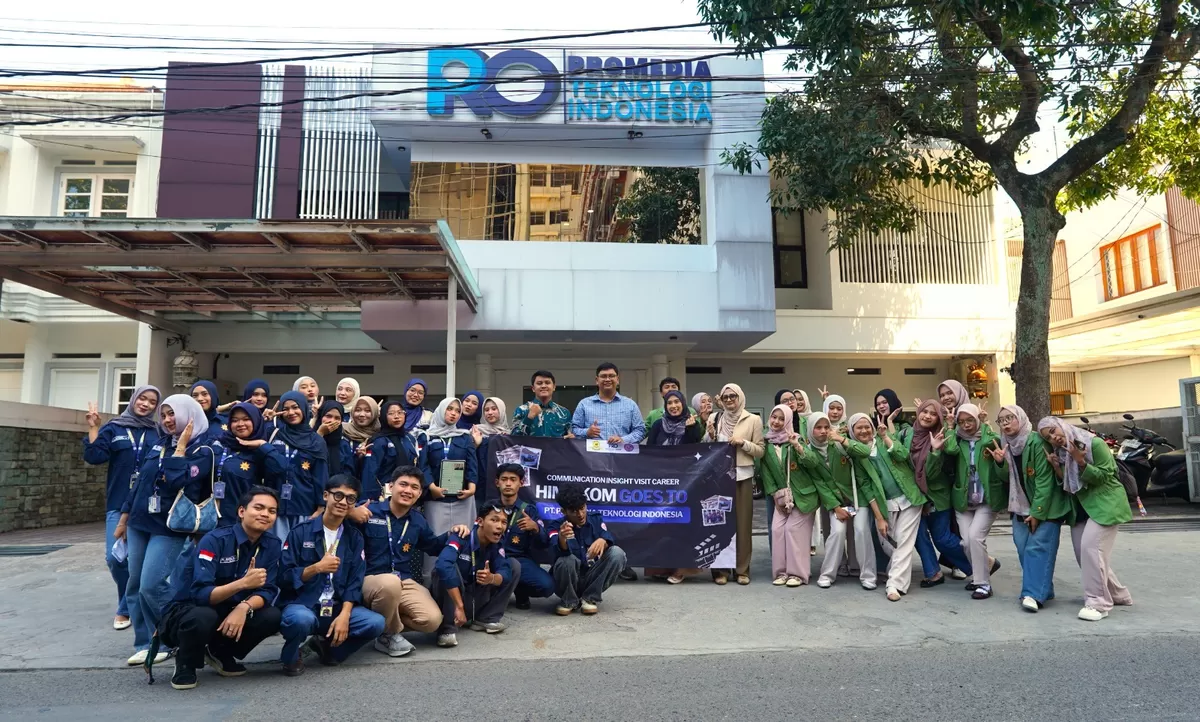 Kunjungan mahasiswa Prodi Sains Komunikasi Universitas Djuanda Bogor ke kantor Promedia Group (Dok. Promedia)