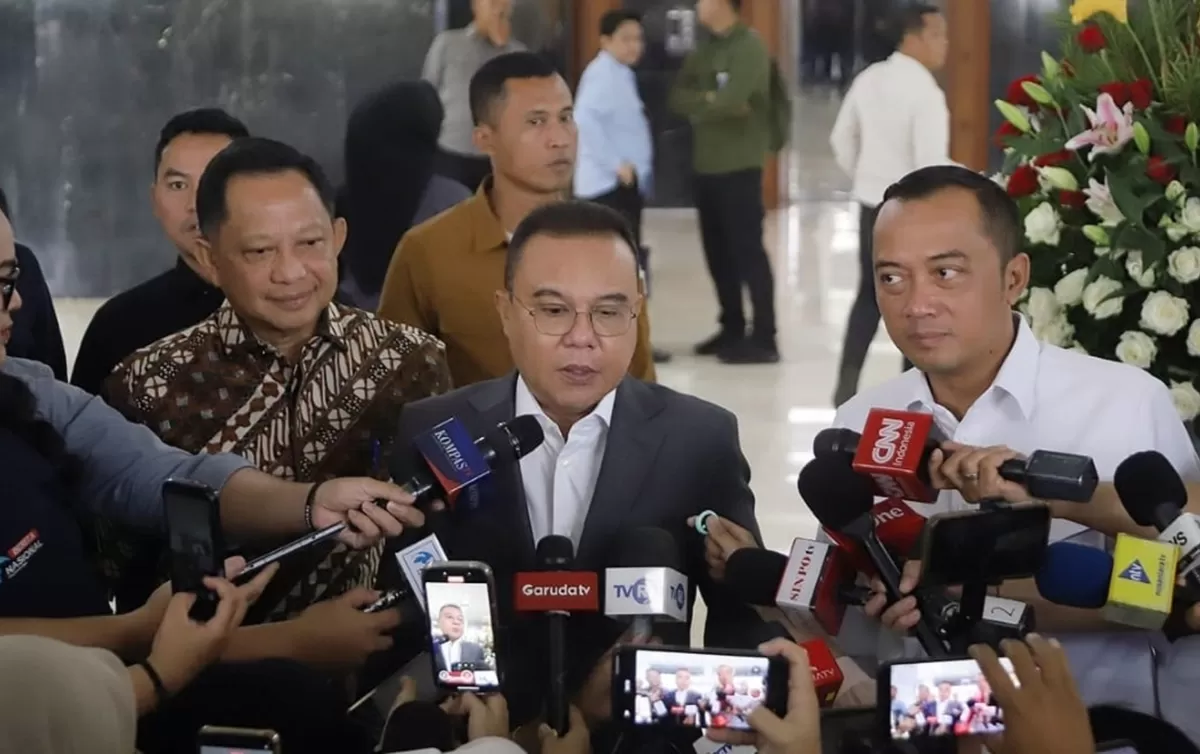 Wakil Ketua DPR RI, Sufmi Dasco Ahmad pimpin rapat bersama Kementerian lain membahas Perpres untuk ojol (DPR RI)