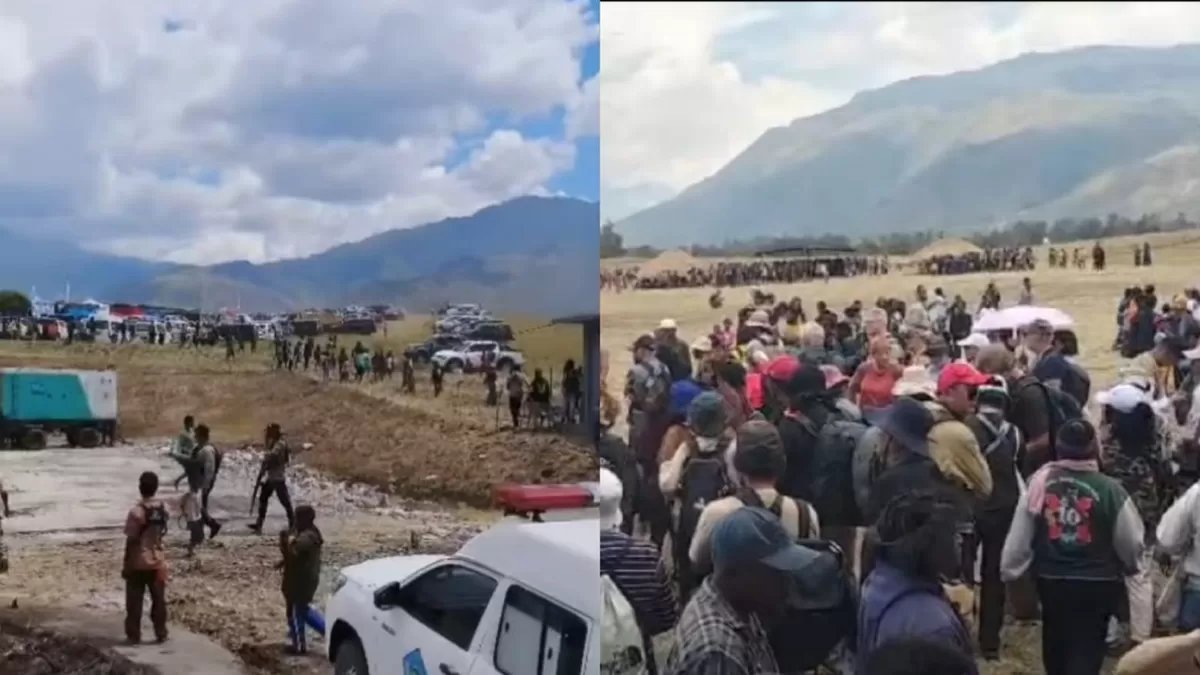Terjadi penembakan saat Festival Budaya Lembah Baliem (FBLB) ke-34 di Distrik Walesi, Kabupaten Jayawijaya (Threads/adichandra38 - dogolekma)
