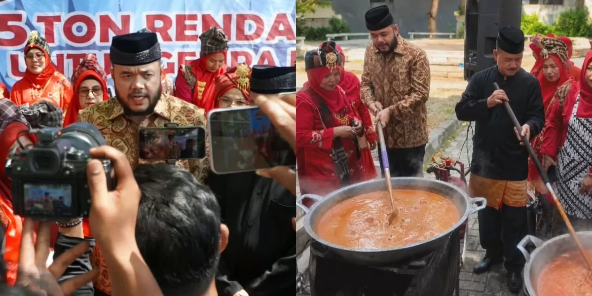 Mengintip viralnya momen haru saat warga Sumatera Barat (Sumbar) menyiapkan 5 ton rendang untuk dikirimkan ke korban bencana gempa di NTT (Instagram.com/@undercover.id)