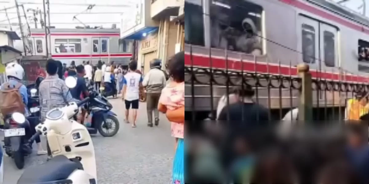 Menyoroti insiden kecelakaan yang dilaporkan menewaskan seorang pelajar saat tertemper KRL pada jalur Stasiun Kalideres, Jakarta Barat (Instagram.com/@warga.jakbar)