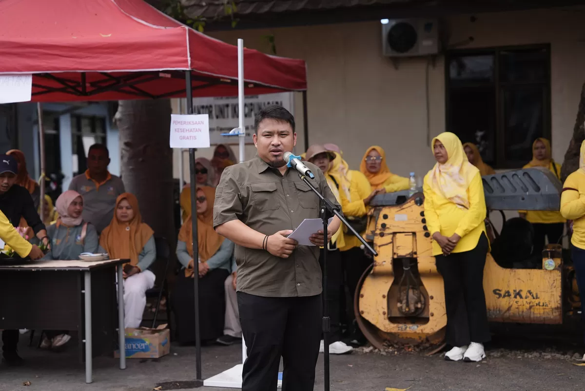 Bupati Subang Reynaldy Putra Andita Budi Raemi atau Kang Rey saat menghadiri puncak Milangkala Ke-45 Kecamatan Cipunagara di Kantor Kecamatan Cipunagara, Kamis, 20 Agustus 2026 (Dok. Istimewa)