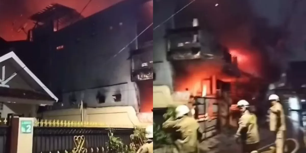 Menyoroti kronologi insiden kebakaran yang terjadi pada bangunan kos di Menteng Dalam, Tebet, Jakarta Selatan (Instagram.com/@warungjurnalis)