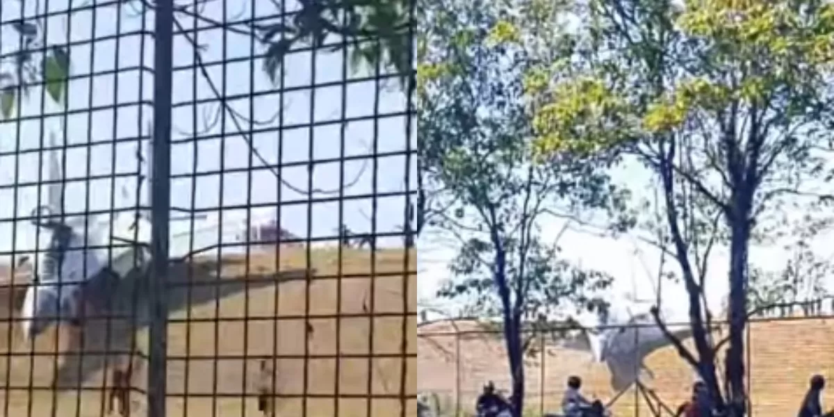 Menyoroti insiden pesawat Sukhoi yang dilaporkan tergelincir dari landasan pacu di Lanud Sultan Hasanuddin, Maros, Sulawesi Selatan (Instagram.com/@mood.jakarta)