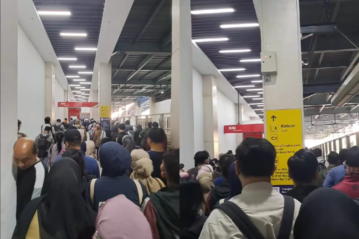 Usai resmi ditutup pada Selasa, 1 September 2026, pengguna Stasiun Karet  padati Stasiun BNI City yang menimbulkan berbagai komentar dari sejumlah warganet di media sosial (Threads/@pdwisepthya)