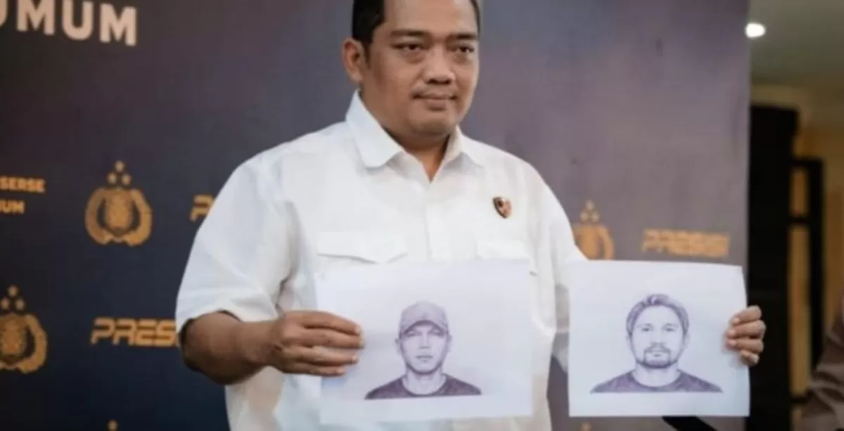 Polda Metro Jaya ungkap sketsa wajah terduga pelaku pengeroyokan Bambang Setiawan, warga Pejompongan, Jakarta Pusat yang tewas pada 27 Agustus 2026 lalu (Polda Metro Jaya)