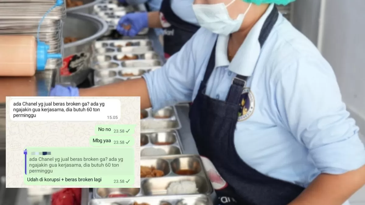Viral utas soal bahan baku untuk dapur MBG (Threads/dewarmdhy - Instagram/badangizinasional.ri)